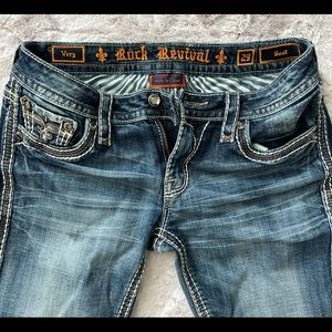 Rock Revival blue jeans.